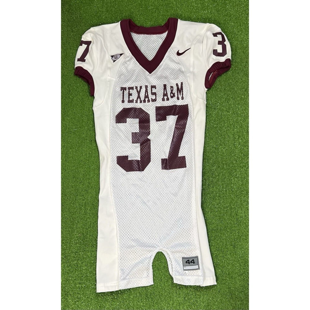 Vintage Texas A&M Team Issue Jersey LG SZ 48 Aggie Game Worn Nike Big XII